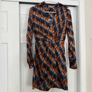 Banana Republic Multicolor Long Sleeve Dress